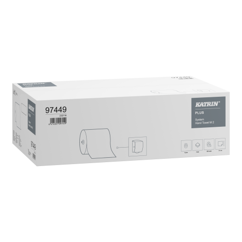 KATRIN PLUS 97449 ręcznik SYSTEM w roli 2w super biały 150 m (460103,460058)