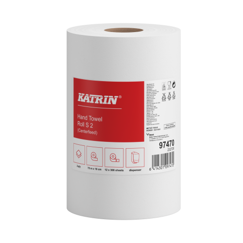 KATRIN Ręcznik centralnego dozowania w roli S (fi.140) 2w super biały 75 m