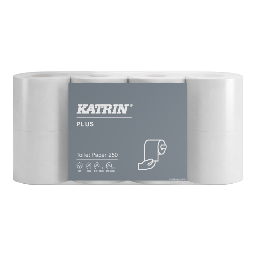 Katrin Plus 67589 papier toaletowy celulozowy mała rolka 3w TOTI 30m  op.56rolek