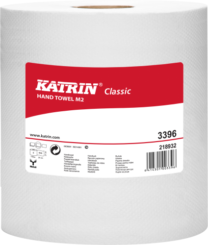 Ręcznik w roli Katrin Classic 3396 M2, 2w biały, opakowanie 6 rolek