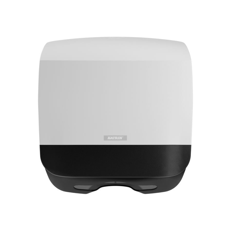 88942_katrin_plastic_dispenser_small_for_folded_paper_hand_towels_white_front.png