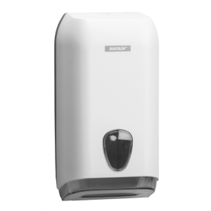 Dozownik Katrin 92582 do papierów toaletowych składanych, biały