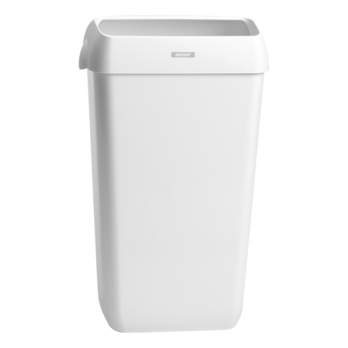Kosz na odpady z pokrywą Katrin 91899 25L, biały