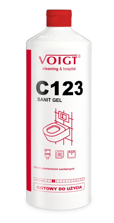 Voigt C123 Sanit Gel - Mycie powierzchni sanitarnych, środek żelowy 1l.