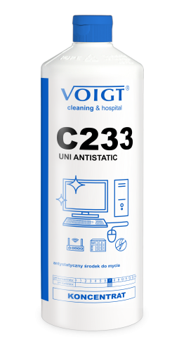Voigt C233 Uni Antistatic - Mycie bieżące powierzchni sztucznych, ekrany LCD, antystatyczny op. 1 L