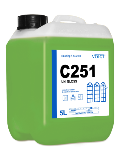 Voigt C251 Uni Gloss - Mycie bieżące powierzchni szkliwionych, alkoholowy op. 5 L