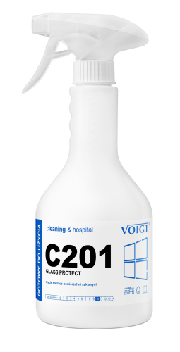 Voigt C201 Glass Protect - Mycie bieżące przeszkleń i luster, antystatyczny op. 600 ml
