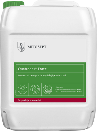 Medisept Quatrodes Forte - koncentrat do mycia i dezynfekcji powierzchni op. 5 L
