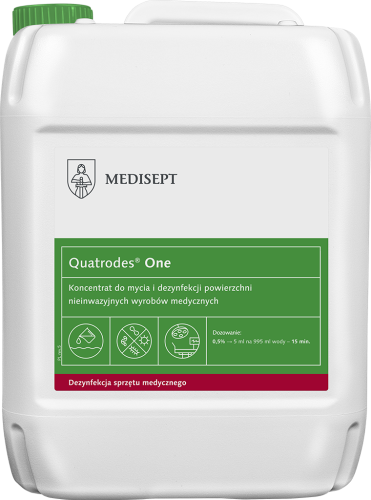 Medisept Quatrodes One - koncentrat do mycia i dezynfekcji powerzchnii op. 5 L