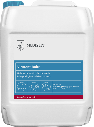 Medisept Viruton Bohr - gotowy do użycia płyn do mycia i dezynfekcji narzędzi obrotowych op. 5 L