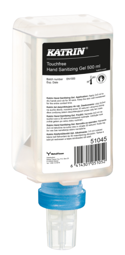 Żel do dezynfekcji rąk Katrin 51045 do dozowników bezdotykowych 500 ml op.12 szt