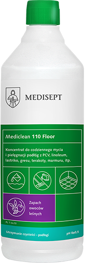 Medisept Mediclean 110 Floor - podłogi, mycie codzienne z konserwacją, zapach owoców leśnych op. 1 L