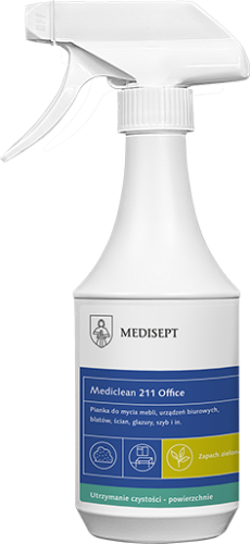 Medisept Mediclean 211 Office - pianka do mycia powierzchnii zmywalnych op. 500 ml