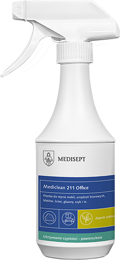 Medisept Mediclean 211 Office - pianka do mycia powierzchnii zmywalnych op. 500 ml