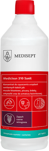 Medisept Mediclean 310 Sanit - mycie codzienne sanitariatów, zapach CZARNYCH WINOGRON op. 1 L