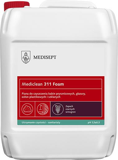 Medisept Mediclean 311 Foam - aktywna pianka do mycia łazienek, op. 5 L