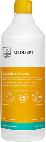 Medisept Mediclean 580 Lime - Odkamieniacz do zmywarek i innych urządzeń gastronomicznych, op. 1 L