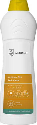 Medisept Mediclean 520 Sanit Cream- mleczko do czyszczenia powierzchni kuchennych i sanitarnych, op. 650 ml