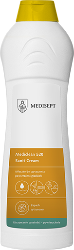 Medisept Mediclean 520 Sanit Cream- mleczko do czyszczenia powierzchni kuchennych i sanitarnych, op. 650 ml