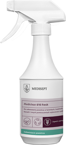 Medisept Mediclean 610 Fresh- odświeżacz powietrza CZARNE WINOGRONA, op. 500 ml