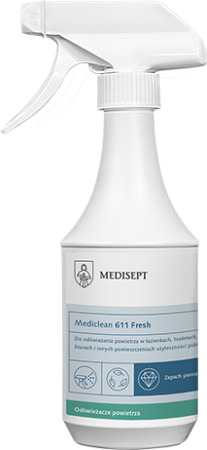 Medisept Mediclean 611 Fresh- ZAPACH PIENIĘDZY perfumowany odświeżacz powietrza, op. 500 ml