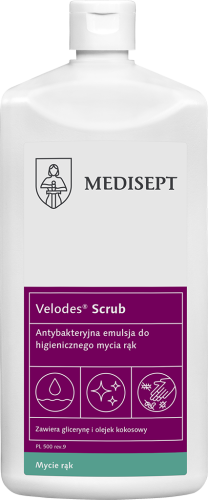 Medisept Velodes Scrub - antybakteryjna emulsja do mycia rąk op. 500 ml