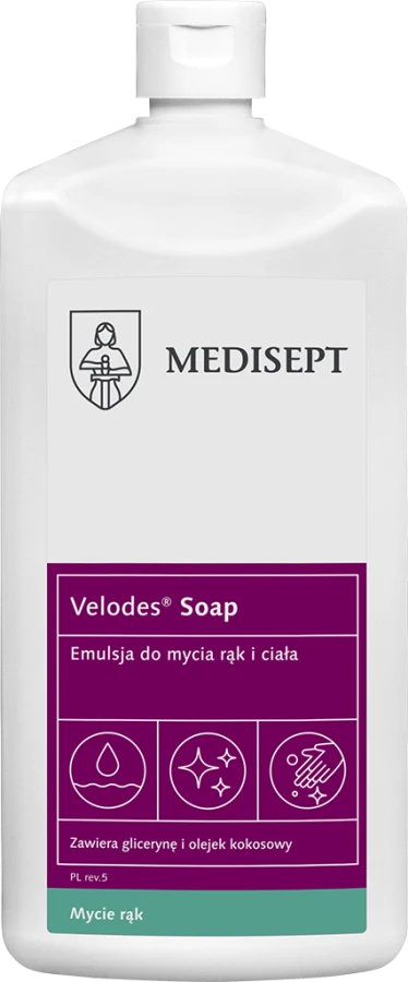 Medisept Velodes Soap - emulasja do mycia rąk i ciała, op. 500 ml