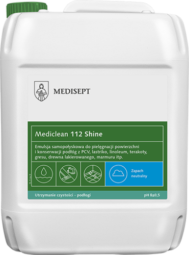 Medisept Mediclean 112 Shine - emulsja nabłyszczająca do podłóg op. 5 L