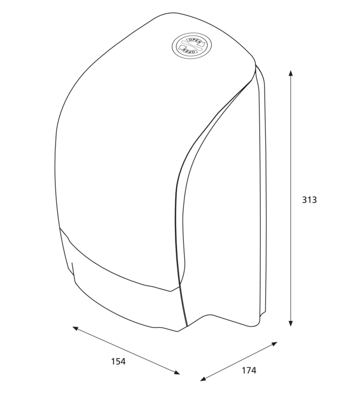 Dozownik do pap. toalet. Katrin System Inclusive 104605- czarny