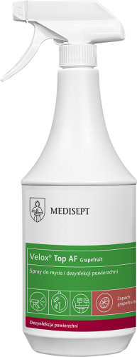 Medisept Velox Top AF, zapach grejpfrut, spray do mycia i dezynfekcji powierzchni op. 1L