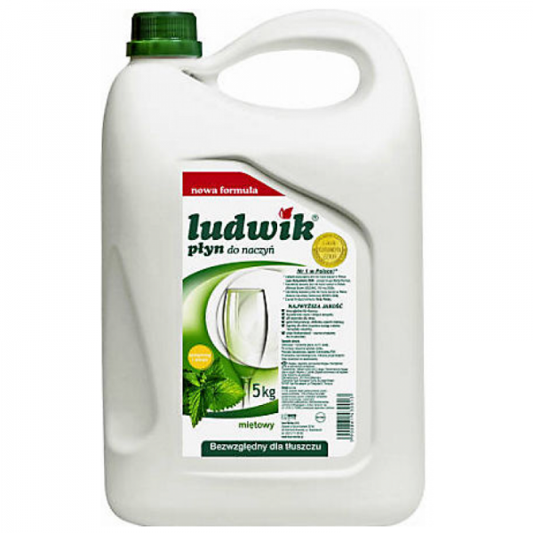Płyn do mycia naczyń Ludwik miętowy 5 L