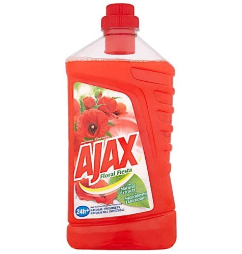 Płyn uniwersalny ajax 1l Polne kwiaty czerwony