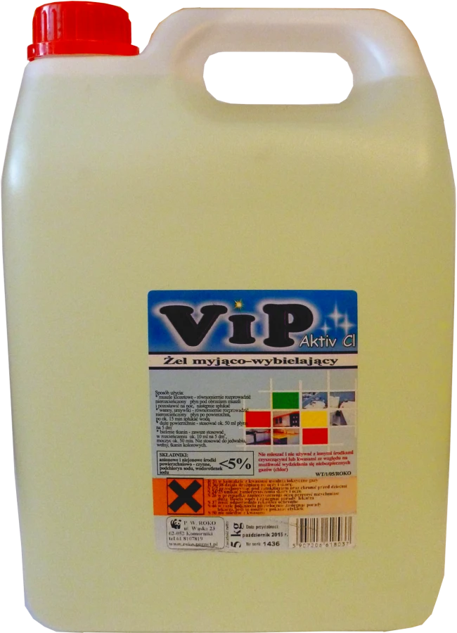 Żel myjąco-wybielający vip active 5 L