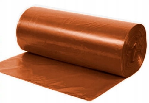 Worki na śmieci 60l a25 brązowe