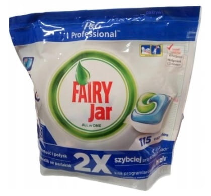 Tabletki do zmywarki fairy all-in-1 jar 115 szt.