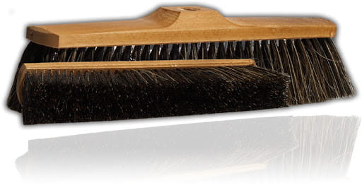Szczotka do zamiatania 30cm drewniana z gwintem