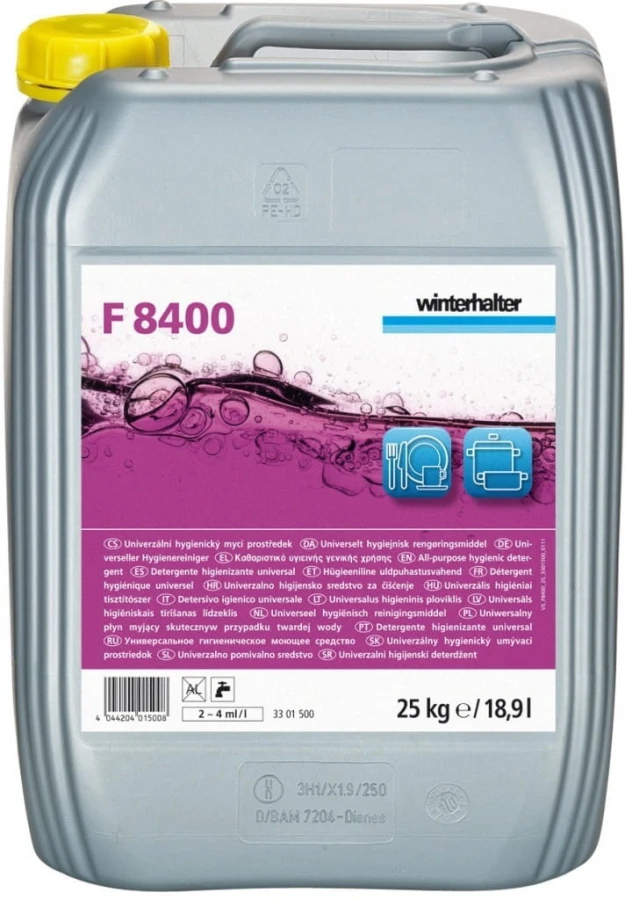 Winterhalter płyn myjący do zmywarek F8400 25 kg