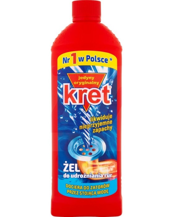Żel do udrażniania rur kret 500 gram