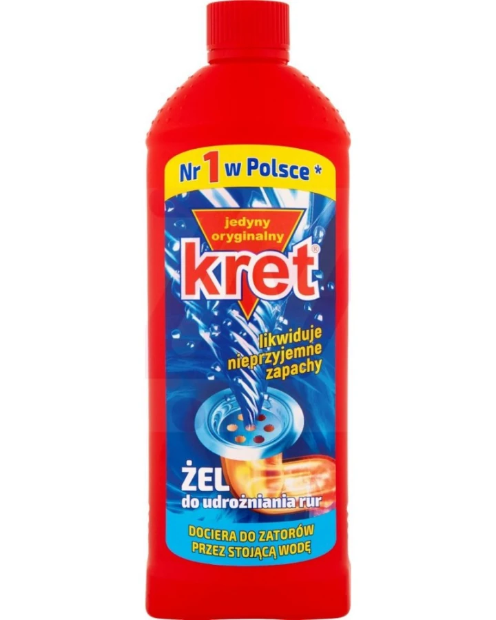 Żel do udrażniania rur kret 500 gram