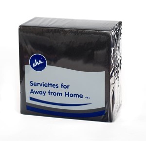 Serwetka 24x24 czarna 2w opak. 200 sztuk (10)