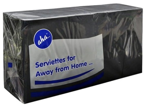Serwetka 33x33 czarna 2w opak. 250 sztuk