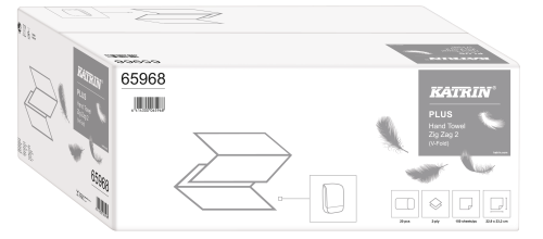 Ręcznik składany ZZ Katrin Plus, 2w celuloza 65968