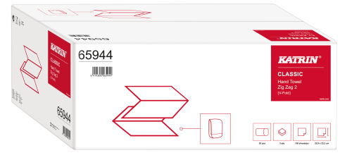 Ręcznik składany ZZ 2W, biały Katrin Classic 65944